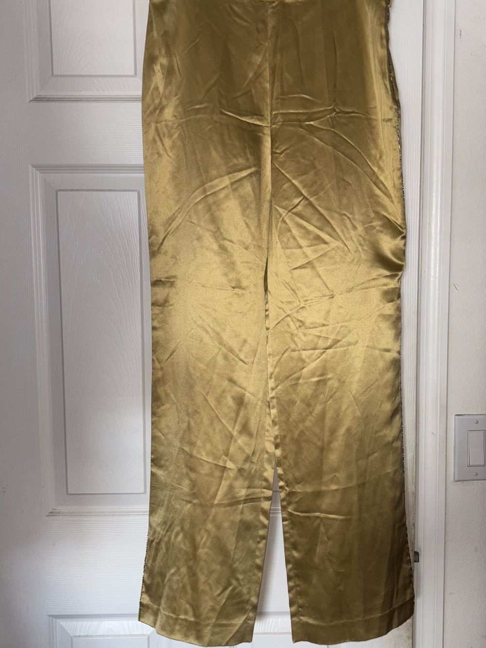 M-A-G Gold Silk & Cashmere Blend Dress Pants – Size 10 never been worn